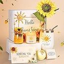 Get Well Soon Gifts - Sunflower Gifts Sending You Sunshine - Birthday Gifts for Women, Mom, Best Friend Care Package - Feel better gifts for Sick Friends after Surgery Thinking of You Gifts