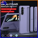 For Samsung Galaxy Z Fold 5 Fold 4 3 Rugged Bracket Stand Holder Case with S Pen