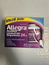 Allegra Allergy 24 Hour  180 mg 60 Gel Caps Exp: 12/24#2220