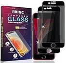 RKINC Screen Protector [2-Pack] for iPhone 7 Plus / 8 Plus / 6 Plus / 6S Plus, Privacy Tempered Glass Film Screen Protector, [Anti Spy][LifetimeWarranty][Anti-Scratch][Anti-Shatter][Bubble-Free]