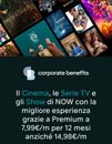NOW Pass Cinema + Entertainment + Premium a 7,99€/m per 12 mesi