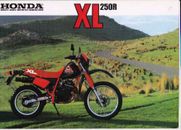 Mid 1980s HONDA XL250R Dirt Bike 2p Japanese Brochure in English
