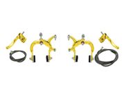 NEW! BMX ALTA GOLD BRAKE BICYCLE SET IN FRONT & REAR.