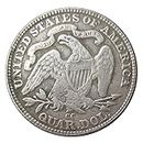 NIUBB Moneta commemorativa Replica placcata Argento 1873 Bandiera Americana da 25 centesimi