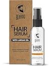 Beardo Hair Serum, 50 ml | Serum for men | Serum for hair smoothing | Argan Oil & Almond Oil | Adds Shine | Daily use| For All Hair Types | Frizz free hair