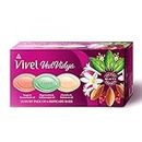 Vivel VedVidya Luxury Pack of 6 Skincare Soaps for Soft, Even-toned, Clear, Radiant and Glowing Skin, Suitable for all Skin types, 600g (100g - Pack of 6), Soap for Women & Men, For All Skin Types