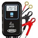 Ring Automotive RSC904-4A Smart Car Battery Charger, 6V & 12V Battery Maintainer - 9 Stage Charger for AGM, Leisure, Lithium, Car, Motorbike and Caravan Batteries, BLACK