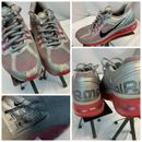 Nike Air Max 2013 Sz 8 Women 6 youth Silver Red Running Shoes EUC YGI H1S-69