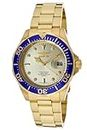 Invicta Stainless Steel Pro-Diver Analog Gold Dial Men Watch-14124, Gold Band