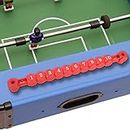 Haofy Foosball Score Counter, 2 PCS Blue Red Mini Multi Function Table Soccer Foosball Game Billiard Scoring Unit Scoreboard