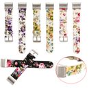 Leather Flower Watch Band Replacement Wristband Strap for Fitbit Charge 2/HR