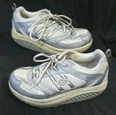 Skechers Shape-Ups Silver White Fitness Toning Shoes Size US 9 Women's