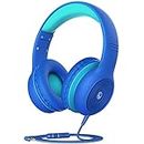 VotYoung Kids Headphones with Microphone for School, Wired Headphones Over Ear with 85/94dB Volume Limit, Girls Boys Headphones for Kids with Sharing Jack, Stereo Headset for iPad/Fire Tablet/Travel