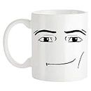 Saviola-MAN FACE Funny Gamer Mug,Birthday Mug,11oz Novelty Coffee Cup,White,1 Count (Pack of 1)