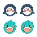 GeekShare 4PCS Cute Shark Thumb Grip Caps,Compatible with Nintendo Switch & Switch Lite Only,Soft Silicone Joystick Cover [video game]