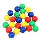Gmefvr Rainbow Balls for Hungry Frog Game, Chess Board Game, Balls Plastic Colorful Games Beads Compatible for Beans Hungry Hippos Swallowing Beads Game 1cm
