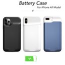For iPhone 11 12 13 14 Pro Max X XS Max XR 6 7 8 Plus SE 2020 2023 Battery Case