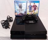 Sony Playstation 4 PS4 500GB Konsole + 1 Controller + 2 Spiele getestet & funktionsfähig 