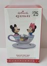 Hallmark Keepsake Mickey And Minnie Teacup For Two 2016 BNIB Christmas Ornament