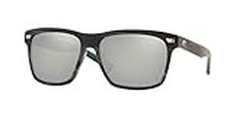 Costa Del Mar Men's Aransas Sunglasses, Matte Storm Grey/Grey Silver Mirrored Polarized-580G, 58 mm