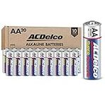 ACDelco Super Alkaline AA Batteries with Bonus LED Keychain Flashlight, 20-Count