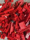 LEGO 1kg Job Lot - All Types Of Bricks In Assorted Colours. Red/white/blue Etc