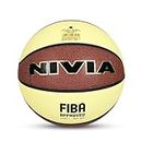 NIVIA Pro Touch 2.0 Basketball, 8 Panel, Composite Leather, for Men, Size - 7 (Multicolor)