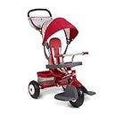 Radio Flyer Ultimate All-Terrain Stroll 'N Trike, Kids and Toddler Tricycle, Red Toddler Bike, For Ages 9 Months - 5 Years, Air Tire