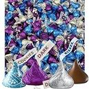 Hersheys Kisses Assorted - Bulk Party Bag of Hersheys Kisses with Milk Chocolate, Special Dark Chocolate and Cookies 'n' Creme Flavors - Individually Wrapped - 1 Pound (90 Pieces)