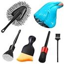 Fitosy Car Interior Duster Detail Brush Cleaning Gel Kit, Soft Dash Vent Dusting Car Slime Putty Detailing Brushes Accessories Essentials Supplies Tools for Auto,Truck,SUV,RV