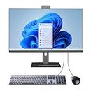 27 Inch All-in-One Computers, i7 Quad-Core Desktop Computer with Cam, 16G RAM 512G SSD IPS HD Display for Home Office Student Gaming