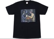 SUPREME CARDS Tee Navy blue M SS 2018 T-SHIRT The Card Players by Paul Cézan