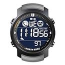 WPH Smartwatch Men's Car Heart Rate Monitor Impermeabile 50M Swimming Pedometro Stopwatch SmartWatch Android iOS,B