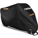 Favoto Motorbike Cover Waterproof Motorcycle Cover Outdoor Oxford Fabric XXL Indoor UV Protection Dustproof Windproof for Outside Storage Scooter Cycle Moped Cover 245 x 105 x 125 cm