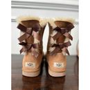 UGG Bailey Bow II Winter Boot, Chestnut Suede, Womens Size 7 US / 38