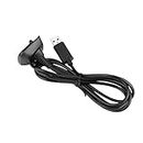 STARWAVE Super Long Charging Cable USB Charger Rechargeable Battery Pack Cable Cord Suitable for Xbox for 360 Controller Black（Black）