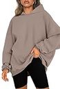 EFAN Hoodies for Women Oversized Sweatshirts Fall Fashion Outfits 2024 Clothes Fleece Solid Basic Soft Workout Loose Tops Sweaters