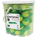Gamma sport Kids training (transizione) balls – 60 Orange DOT, 78 Green DOT, Quick Kids 36 – 60 – 78, CGQ3B10, Yellow / green, Bucket of 48