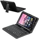 Navitech Black Micro USB Keyboard Case/Cover for The 10.1" Fusion5 Android 7.0 Nougat 32GB 104+ Tablet PC