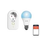 SPC Voice Assistant Kit (Plug and Smart Bulb) Smart Home Compatible with Amazon Alexa and Google Home