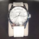 Coach Accessories | Coach Watch White Rubber Band | Color: Silver/White | Size: Os