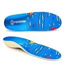 Kids Flat Feet Insoles - Kids Orthotic Arch Support Insoles for Plantar Fasciitis, Heel Pain, and Foot Pain - Children Insoles (Blue,4.5-6 UK)