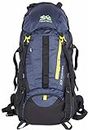 hiker's way 60 Litres Internal Frame Rucksack bags backpacks Travel Bag Hiking Bag Camping Bag Trekking bags with waterproof compartment (Navy Blue)