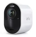 Arlo Ultra Wireless Outdoor Home Security Camera System CCTV, 6-month battery, Alarm, Colour Night Vision, 4K, 2-Way Audio, Camera Only, With free trial of Arlo Secure Plan