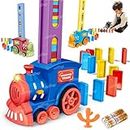 Zest 4 Toyz Domino Train Toy Domino Blocks Set for Kids Educational Game with Light & Sound Stacking Toy for 3-7 Year Old Toys for Kids (Battery Included) 60 Pieces