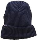 Patagonia Fishermans Rolled Beanie Beret, Navy Blue, All