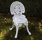 BRISHI Cast Aluminium Garden Patio Seating Chair Set for Balcony Outdoor Furniture with 1 Chair