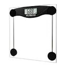 Digital Bathroom Scale for Body Weight Accurate, Smart Weighing Scale Bath Electronic Scale Kg for Weight Loss, 330lbs Capacity, Large Display, Black