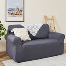 1/2/3 Seater Solid Slipcovers Geometry Sofa Cover Couch Furniture Protector
