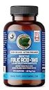 Pure Lab Vitamins | Slow Release Bioactive Folic Acid 1mg | 60 Capsules | Vitamin B9 Folic Acid Supplement for Women | Folic Acid for Pregnancy | L-5-MTHF Supplement | Immune System Suport & Cardiovascular